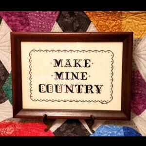 Vintage Country Needlepoint Work